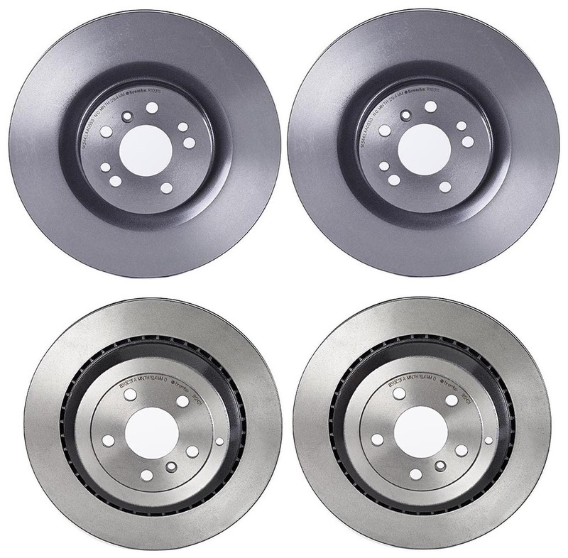 Brembo Front Rear Coated Brake Disc Rotors Kit for Mercedes X164 W164 GL and ML