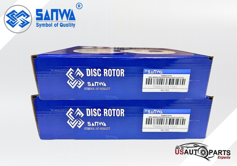 SET OF 2 REAR BRAKE ROTOR SOLID & GEOMET COATED 269mm FOR TOYOTA CAMRY 1992-2003 gallery