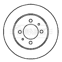 Premier Rear 1x Brake Disc Fits Nissan Almera 1995-2000 1.4 1.6 2.0 D #2 gallery
