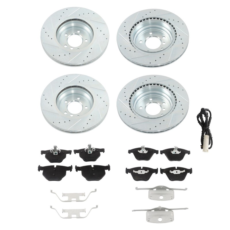 Labwork Drilled Brake Rotors & Ceramic Pads Front Rear For BMW E92 335d 335i gallery