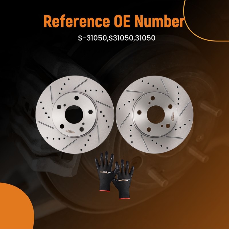 Front Left&Right Side Brake Rotors for Toyota Avalon Camry Sienna Solara S31050 gallery