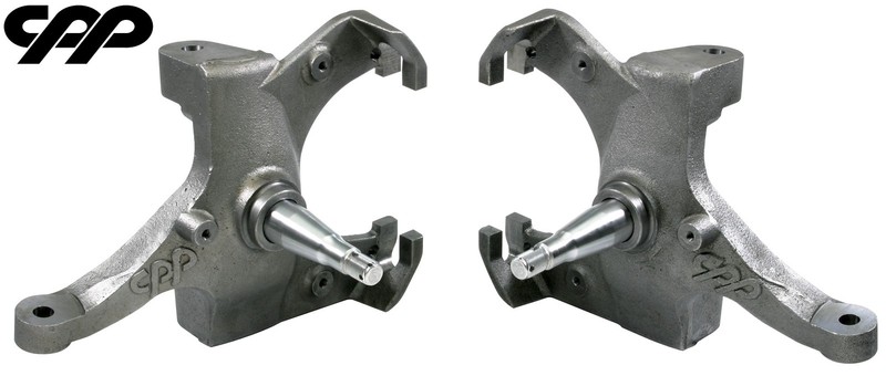 1960-62 CHEVY C10 APACHE GMC DISC BRAKE CONVERSION LOWERING 2.5″ DROP SPINDLES