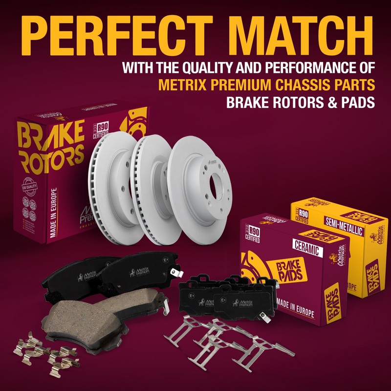 Rear Brake Rotor + Ceramic Disc Brake Pad Set Kit for 14-18 Chevy Silverado 1500 gallery