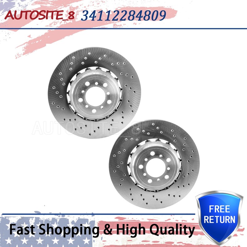 For BMW F80 F87 F82 Pair Set of 2 Front 380mm Brake Disc Rotors