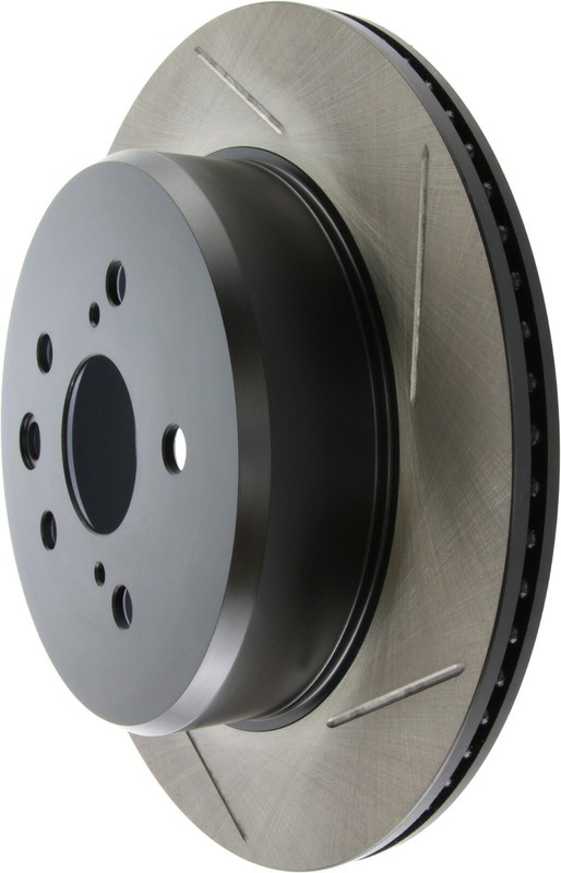 StopTech Sport Slotted 1-Piece Rear Brake Rotor for 16-19 Lexus IS300 gallery