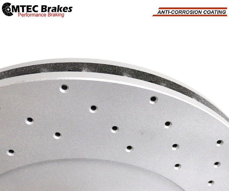Audi A8 S8 5.2 FSI Quattro 06-10 Rear Cross Drilled Brake Disc 335mm Mintex gallery