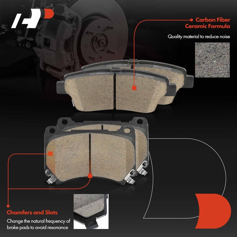 A-Premium Front & Rear Disc Brake Rotor & Ceramic Pad for Hyundai Genesis 12-14 gallery