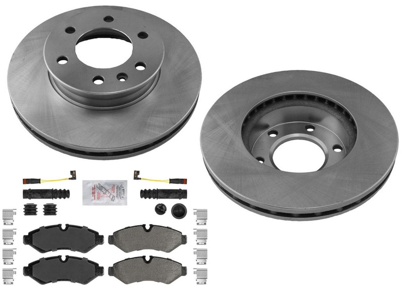 Rear Disc Brake Rotors for Mercedes Benz Sprinter 2500 19-24 w Electric Parking