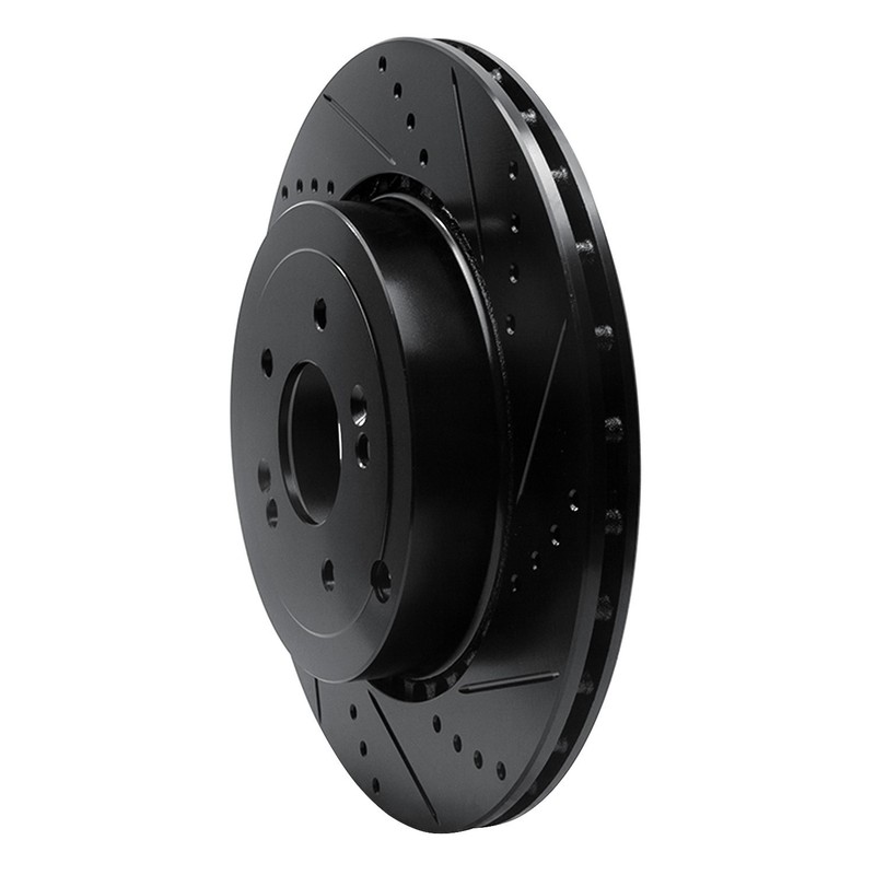 R1 633-21039R Drilled & Slotted Rear Right Brake Rotor for 2019-2025 Genesis G70 gallery