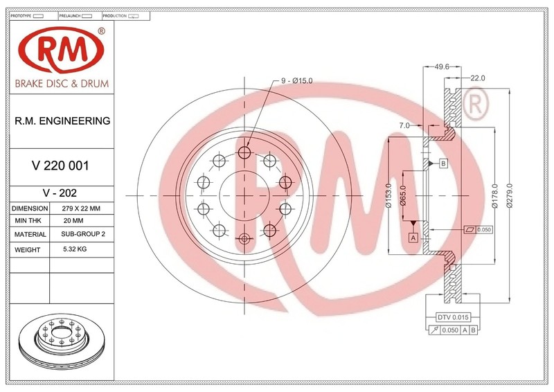 Rear Brake Rotor/Disc Fit For VOLKSWAGEN Jetta /Yati / Laura N/M gallery