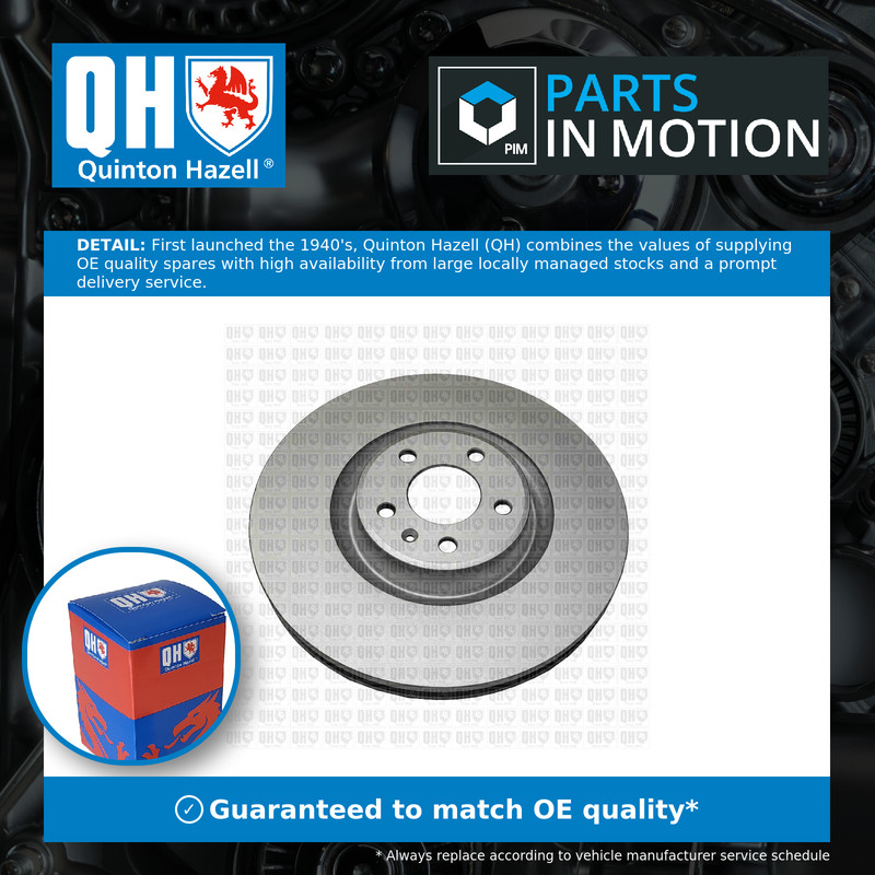 2x Brake Discs Pair Vented fits AUDI A7 4G 3.0D Front 11 to 18 356mm Set QH New