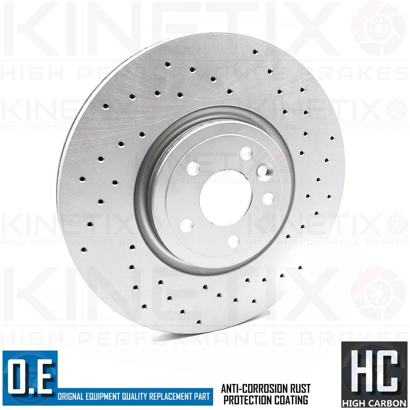 FOR JAGUAR F PACE 2.0 R SPORT DRILLED FRONT REAR BRAKE DISCS PADS WEAR SENSORS gallery