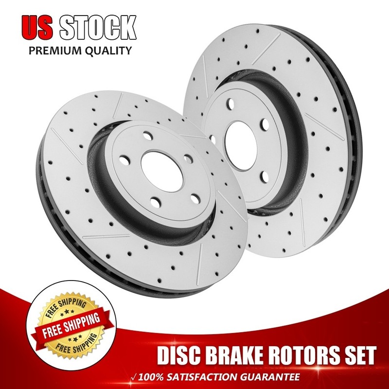 Front Brake Rotor For 2011-2019 2020 2021 2022 Dodge Durango Jeep Grand Cherokee