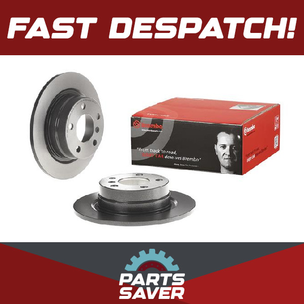 2x Brake Discs Pair Solid fits BMW 114D F20, F21 1.6D Rear 12 to 19 N47D16A Set