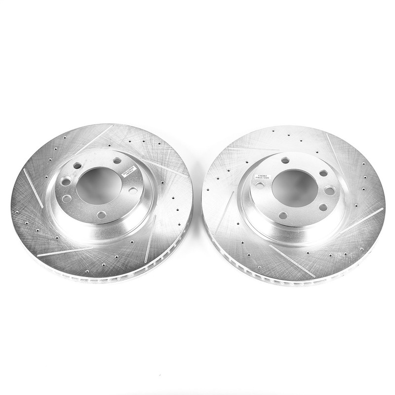 Powerstop Ebr822Xpr Disc Brake Rotor Set For 03-15 Cayenne Q7 Touareg