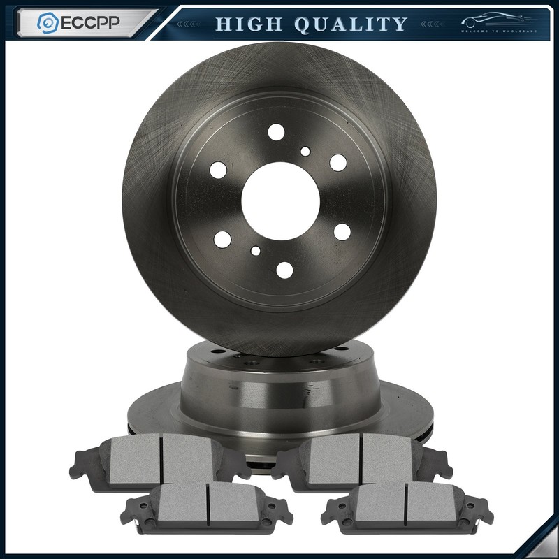 Fits 2015 2016 - 2020 CADILLAC ESCALADE Rear Ceramic Brake Pads And Rotors Discs gallery