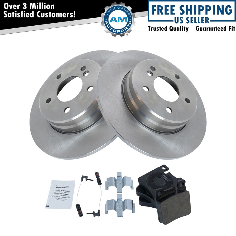 Rear Brake Pad & Rotor Kit Ceramic Fits Mercedes-Benz