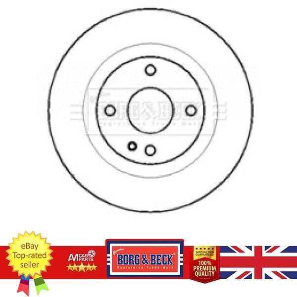 Brand New Brake Disc For Mazda 323 98-04 B26Y26251 BORG & BECK BBD4433