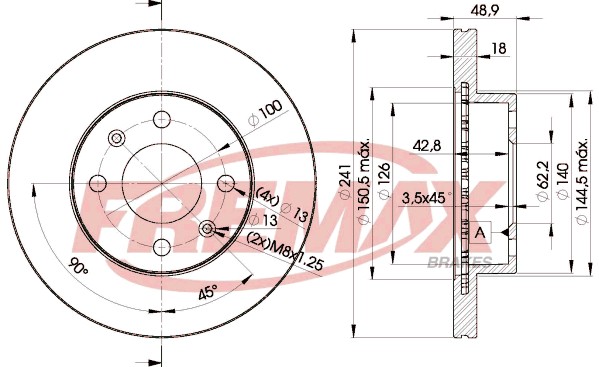 Remax BD-7500 Brake Disc for Hyundai, Kia
