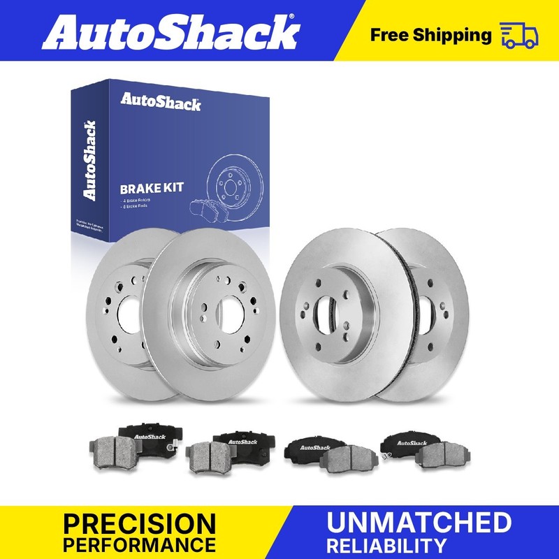 Front Rear Brake Rotors Ceramic Pads for Acura, TL 2004-2008, FWD V6 3.2L