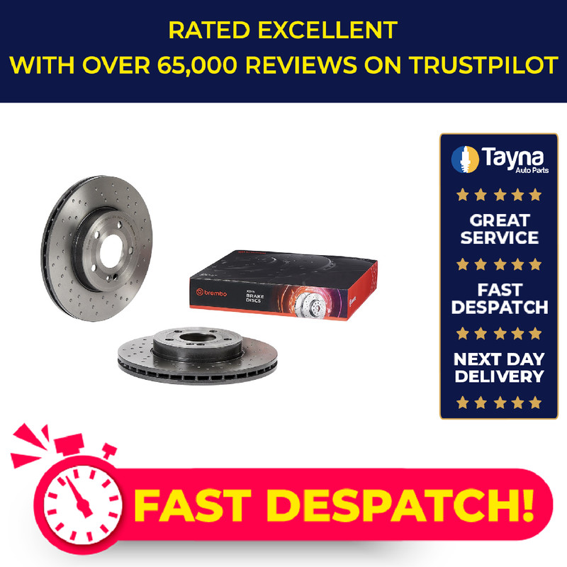 2x Brake Discs Pair fits MERCEDES A200 V177, W177 1.3 Front 2022 on 295mm Set