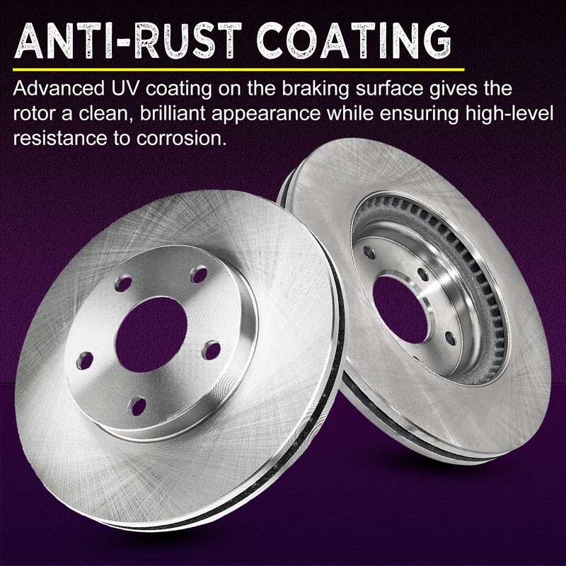 Front Disc Brake Rotors for 2011 - 2024 Chevy Silverado GMC Sierra 2500 3500 HD gallery
