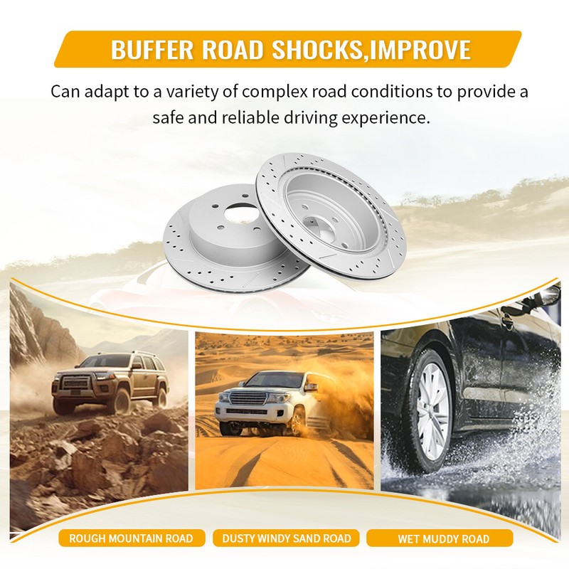 Rear Disc Brake Rotors for Hyundai Elantra GT Veloster Venue Kona Kia Forte Soul gallery