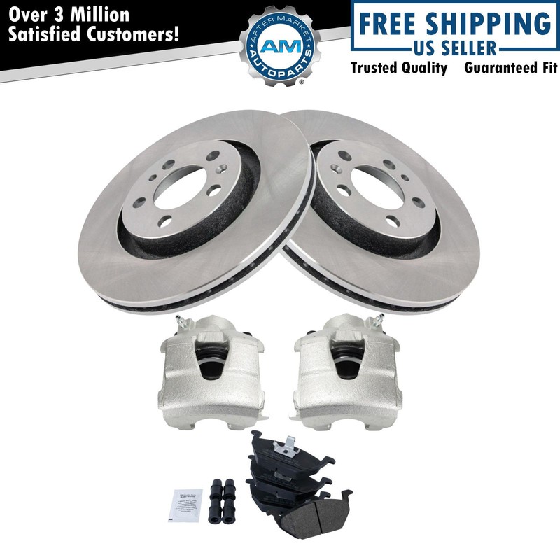 Brake Pad & Rotor Kit Semi-Metallic Fits Volkswagen