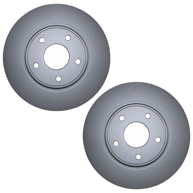 Bison Performance Pair 2 Rear Coat 328mm Brake Rotors for Chrysler Dodge Ram VW