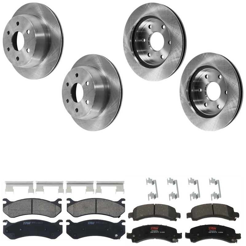 KIT-073024-2790 TRW Brake Disc and Pad Kit Front & Rear for Chevy Yukon Suburban