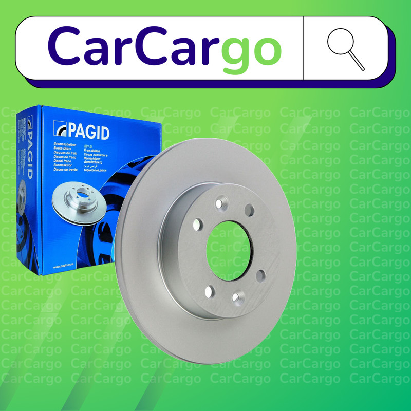 Pagid Solid Front Brake Discs Pair For Renault 19 1.4 Cat 1989-1992 238 mm