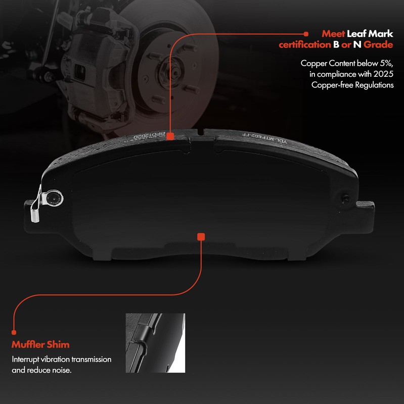 Front Drilled Brake Rotors & Ceramic Brake Pads for Hyundai Santa Fe 2013-2016 gallery