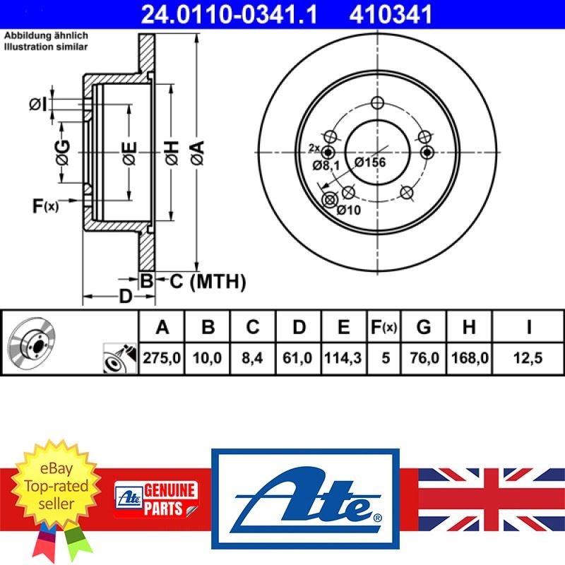 Brake Disc For Kia CARENS 06-13 58411-1D000