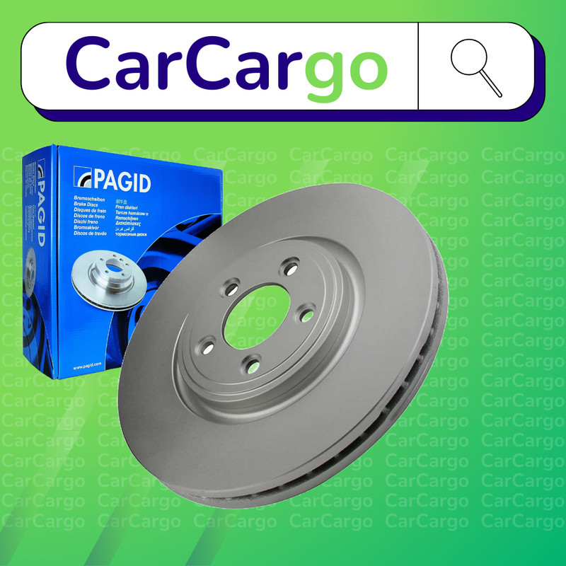 Pagid Vented Front Brake Discs Pair For Jaguar S-Type 4.2 V8 2002-2007 326 mm