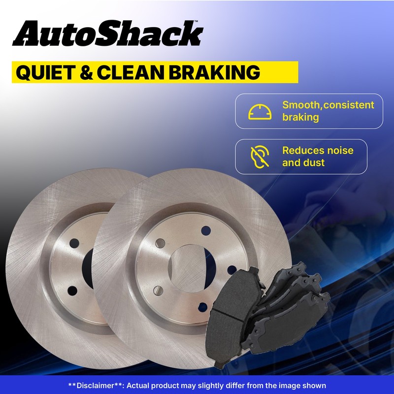 Rear Brake Rotors Ceramic Pads for Chrysler, Pacifica 2017-2024, FWD V6 3.6L gallery
