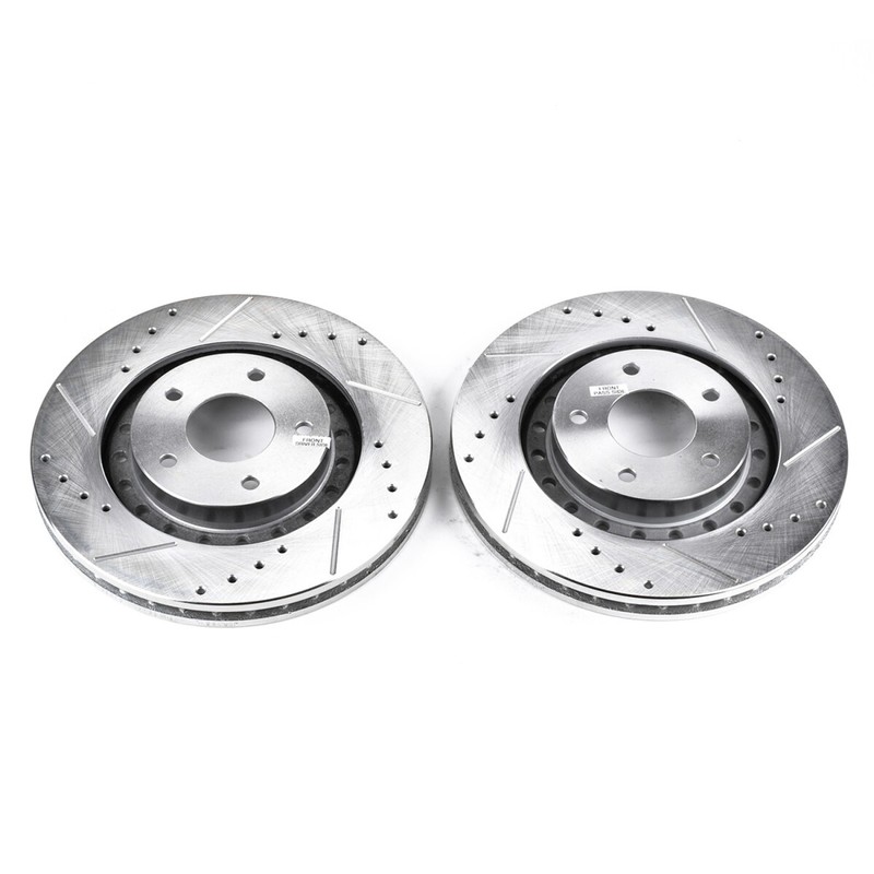 JBR785XPR Powerstop Brake Discs 2-Wheel Set Front AWD for Mitsubishi 3000GT