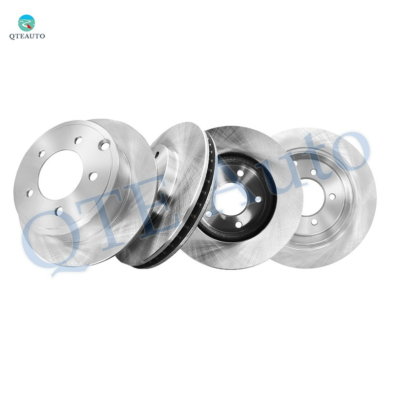 Set of 4 Front 276mm-Rear 262mm Brake Disc Rotors For 2007-2012 Dodge Caliber