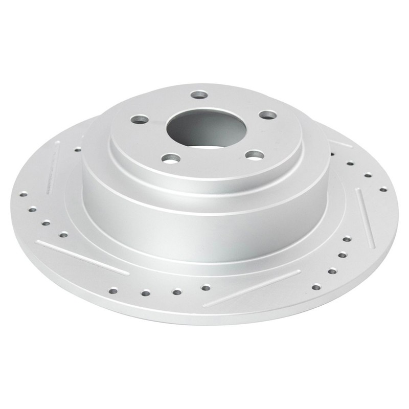Performance Drilled Slotted Brake Rotor & Ceramic Pad Front & Rear Set gallery
