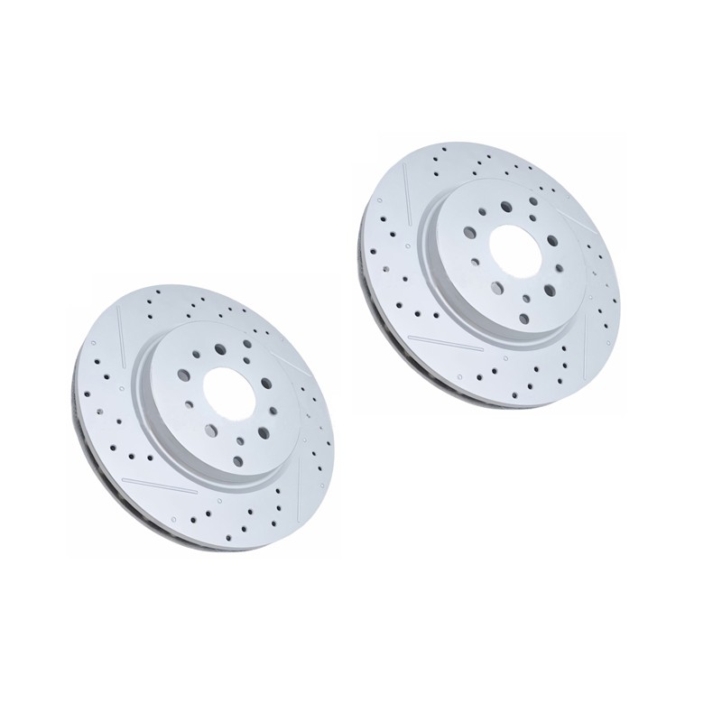 257141 Front Brake Rotors Set 4.7L For Maserati GranTurismo Grancabrio 2008-2019