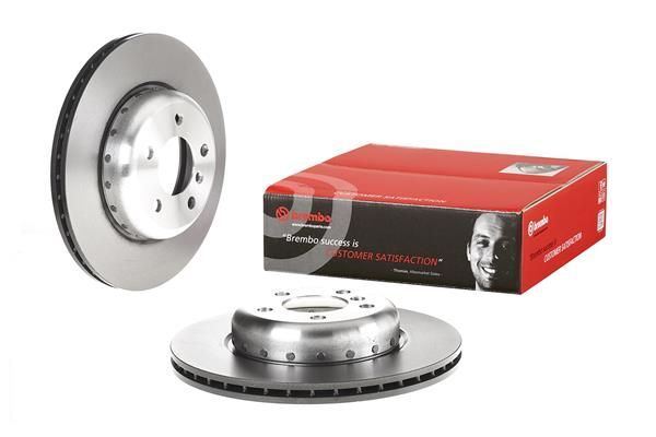 2x Brake Discs Front Two-Piece Int Vented For BMW 5 Series BREMBO 09.C410.13
