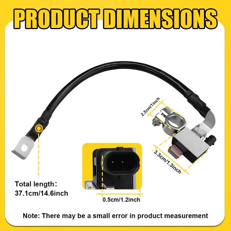 1-10x Car Battery Cable Negative Sensor Bolted For 2015-2019 BMW X6 61216819309 gallery