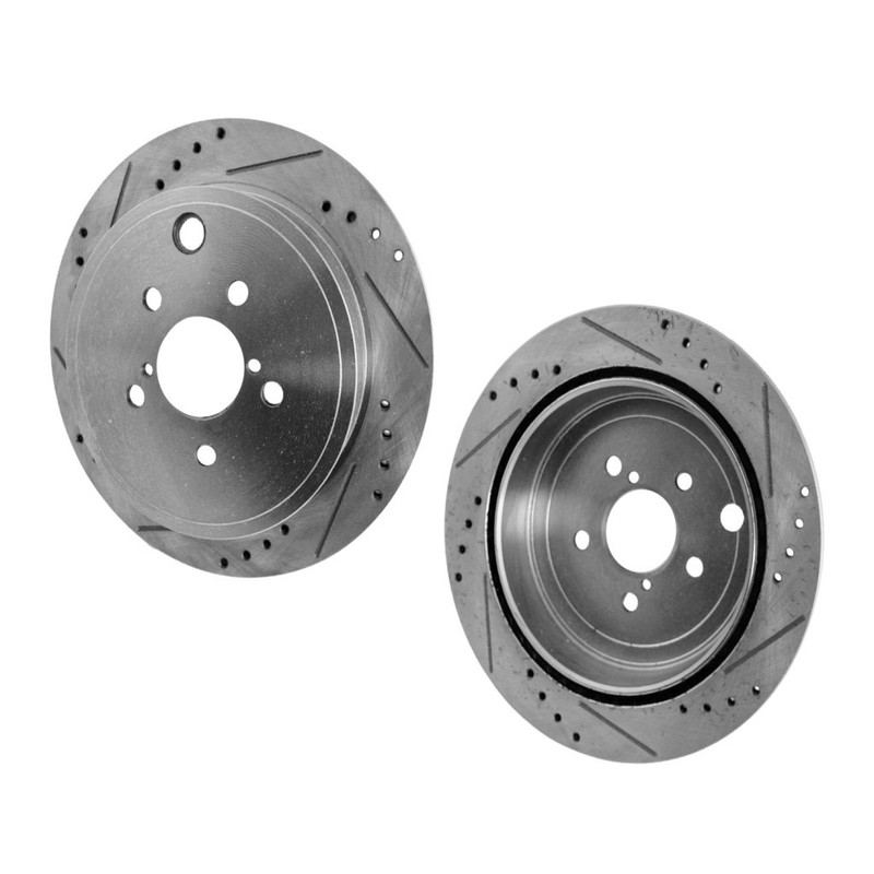 For Subaru Legacy/Outback 2010-2014 Brake Disc Driver Passenger Side Pair Rear