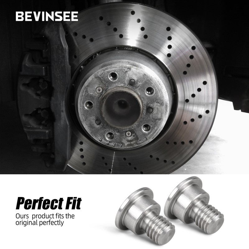2X Front or Rear Brake Disc Rotor Mounting Set Screw for BMW E39 E60 E61 F07 F10 gallery