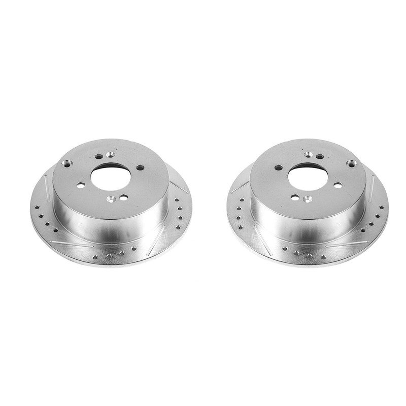 JBR1334XPR Powerstop Brake Discs 2-Wheel Set Rear for Kia Rio Hyundai Accent