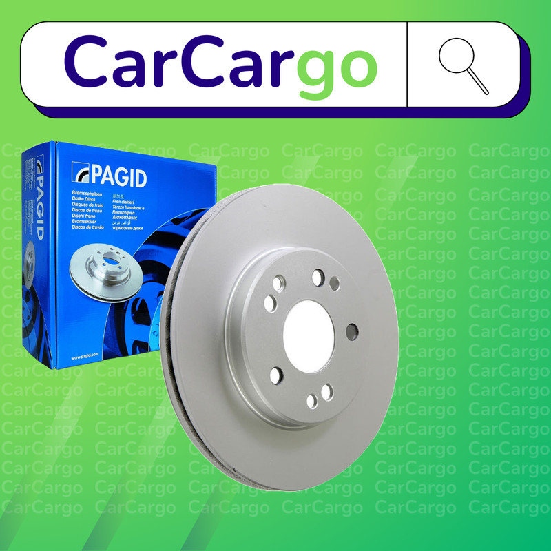 Pagid Vented Front Brake Discs Pair Mercedes E-Class E 250 D 1993-1995 284 mm