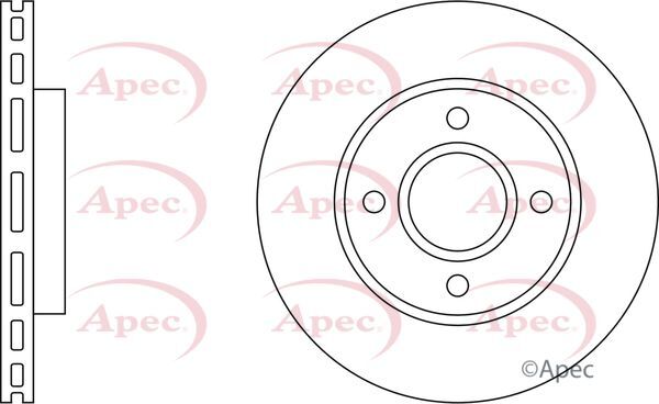 Brake Discs Pair Front FOR FORD STREET 1.6 03->05 Petrol Apec gallery