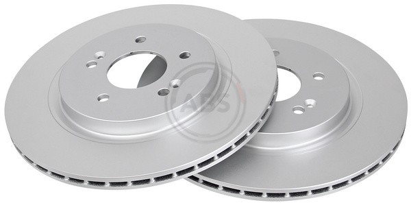 ABS 18822 Rear Brake Discs Pair 314mm Vented Fits Hyundai Santa Fe 58411S1700