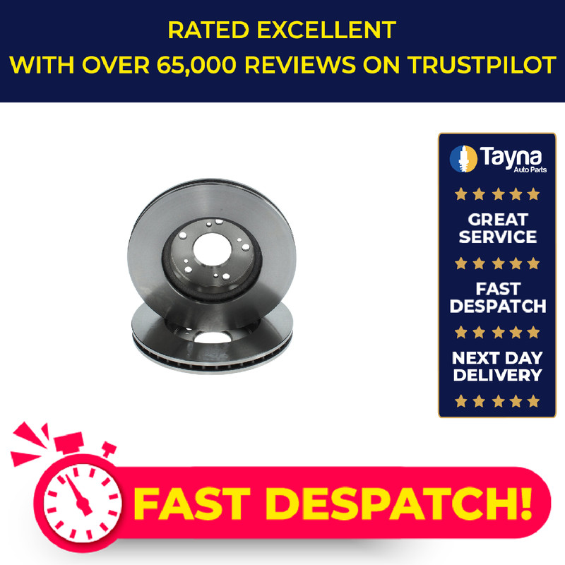 2x Brake Discs Pair Vented Front 279.6mm 0986479686 Bosch Set 45251S1AE40 BD1523