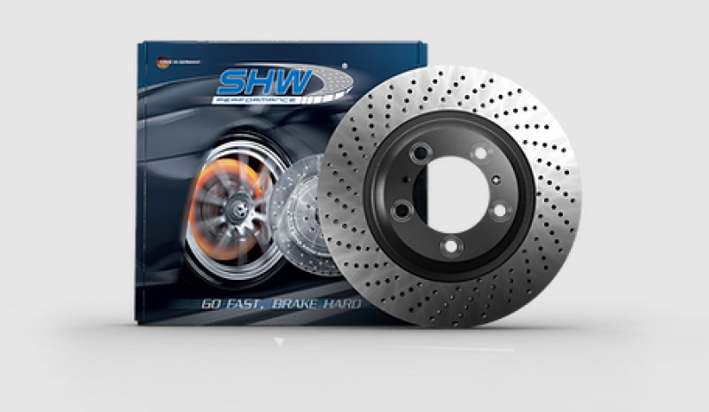 SHW Right Front Drill Rotor (9P1615302A) For 17-19 911 Carrera 3.0L w/o Ceramics gallery