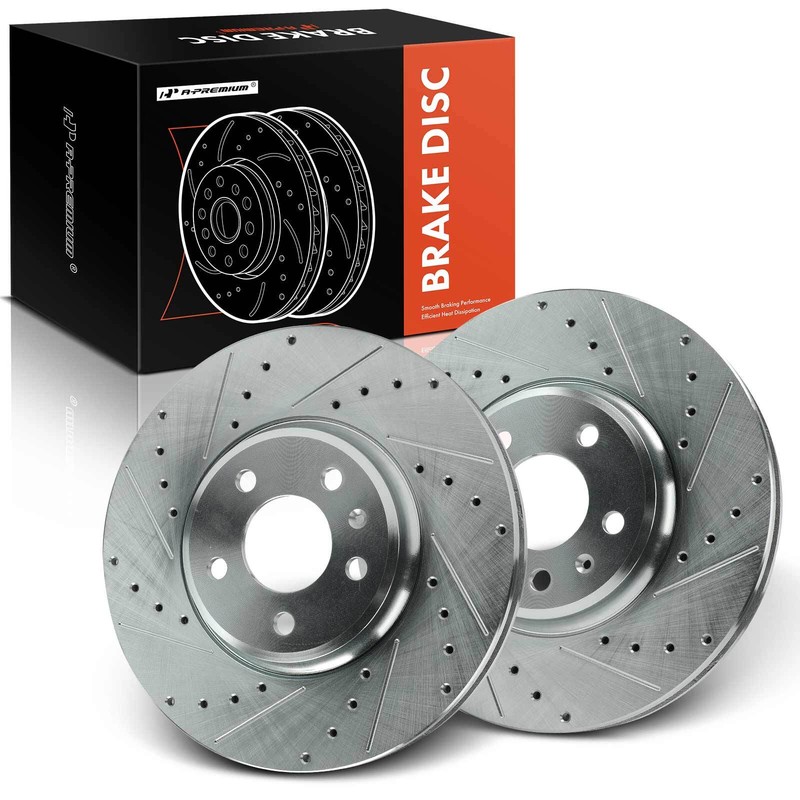 Drilled Brake Rotor Front Side for Audi A4 2009-2011 A4 allroad A4 Quattro A5 Q5